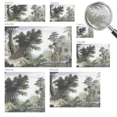 Bedruckte Vlies-Fototapete mit exotischer Landschaft als Motiv