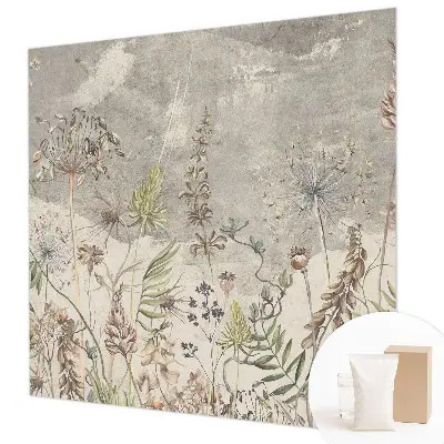Vlies-Fototapete fürs Schlafzimmer mit Motiv aus Wildpflanzen