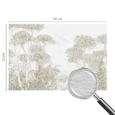 Moderne Vlies-Fototapete mit tropischer Vegetation als Motiv