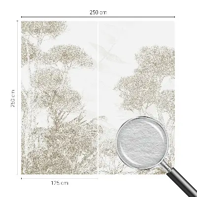 Moderne Vlies-Fototapete mit tropischer Vegetation als Motiv