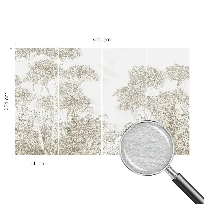 Moderne Vlies-Fototapete mit tropischer Vegetation als Motiv
