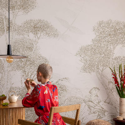 Moderne Vlies-Fototapete Tropische Vegetation