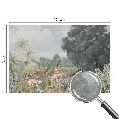 Wand-Fototapete mit exotischer Landschaft