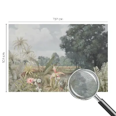 Wand-Fototapete mit exotischer Landschaft