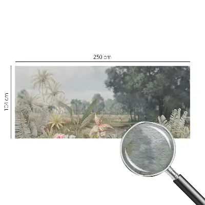 Wand-Fototapete mit exotischer Landschaft