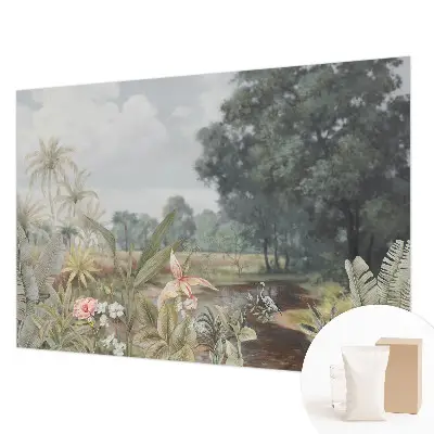 Wand-Fototapete mit exotischer Landschaft