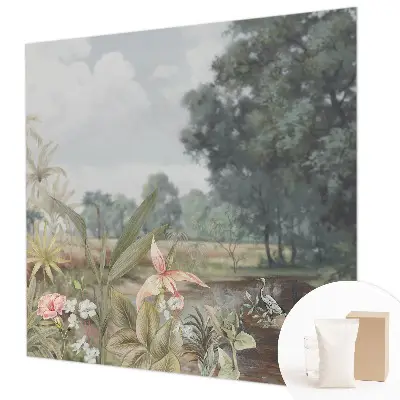 Wand-Fototapete mit exotischer Landschaft