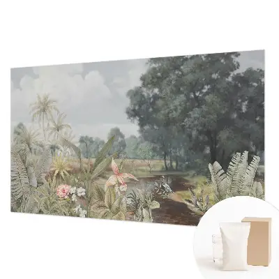 Wand-Fototapete mit exotischer Landschaft