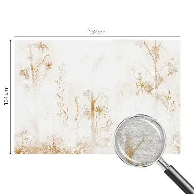 Dekorative Wand-Fototapete mit botanischem Motiv