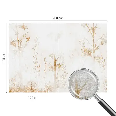 Dekorative Wand-Fototapete mit botanischem Motiv