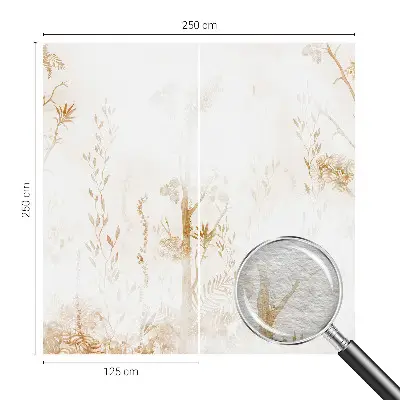 Dekorative Wand-Fototapete mit botanischem Motiv