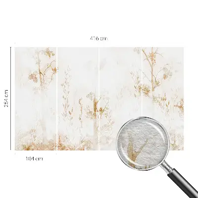 Dekorative Wand-Fototapete mit botanischem Motiv