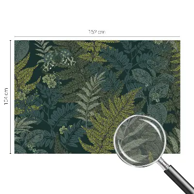 Vlies-Fototapete mit grünem Blattmuster