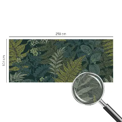Vlies-Fototapete mit grünem Blattmuster