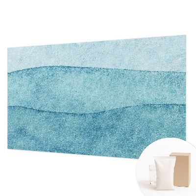 Wandtapete Blaue Wellen