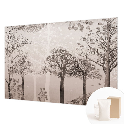 Fototapete fürs Wohnzimmer Zarte Bäume