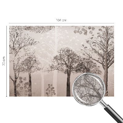 Fototapete fürs Wohnzimmer Zarte Bäume