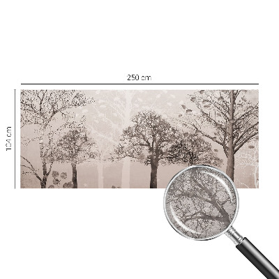 Fototapete fürs Wohnzimmer Zarte Bäume