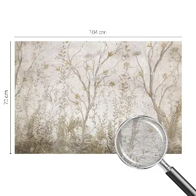 Fototapete fürs Schlafzimmer mit Motiv einer Waldecke