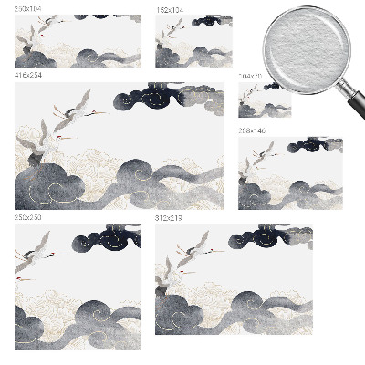 Fototapete fürs Kinderzimmer Kraniche im Flug