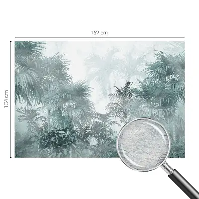 Vlies-Fototapete fürs Wohnzimmer mit exotischem grünen Motiv