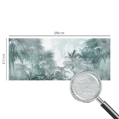 Vlies-Fototapete fürs Wohnzimmer mit exotischem grünen Motiv