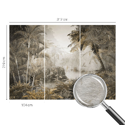 Vliestapete fürs Wohnzimmer Tropischer Wald