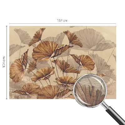 Vliestapete fürs Schlafzimmer mit herbstlichem Motiv in eleganter Optik