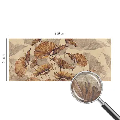 Vliestapete fürs Schlafzimmer mit herbstlichem Motiv in eleganter Optik