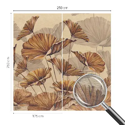 Vliestapete fürs Schlafzimmer mit herbstlichem Motiv in eleganter Optik