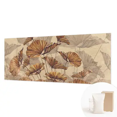 Vliestapete fürs Schlafzimmer mit herbstlichem Motiv in eleganter Optik