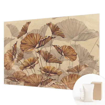 Vliestapete fürs Schlafzimmer mit herbstlichem Motiv in eleganter Optik
