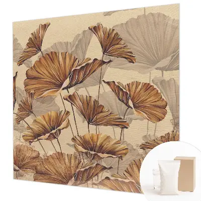 Vliestapete fürs Schlafzimmer mit herbstlichem Motiv in eleganter Optik