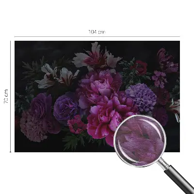 Bedruckte Vlies-Fototapete mit floralem Motiv in eleganter Optik