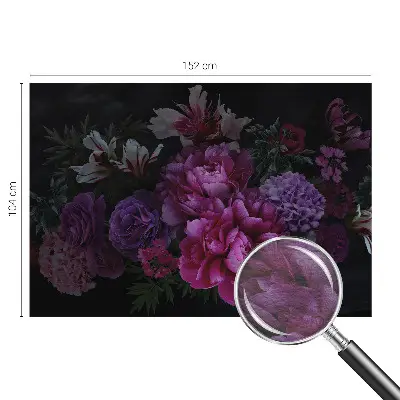 Bedruckte Vlies-Fototapete mit floralem Motiv in eleganter Optik