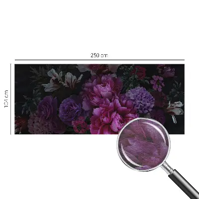 Bedruckte Vlies-Fototapete mit floralem Motiv in eleganter Optik