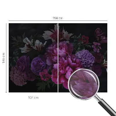 Bedruckte Vlies-Fototapete mit floralem Motiv in eleganter Optik