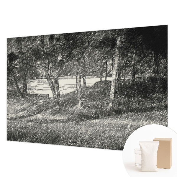 Moderne Vlies-Fototapete mit einer friedlichen Landschaft als Motiv