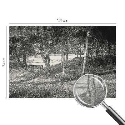 Moderne Vlies-Fototapete Eine friedliche Landschaft