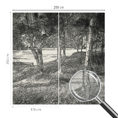 Moderne Vlies-Fototapete Eine friedliche Landschaft