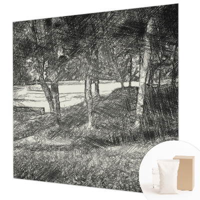 Moderne Vlies-Fototapete Eine friedliche Landschaft