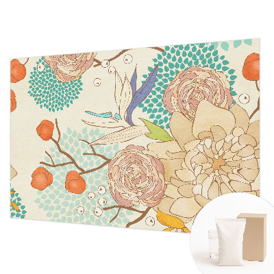 Wand-Fototapete mit Blumenmotiv