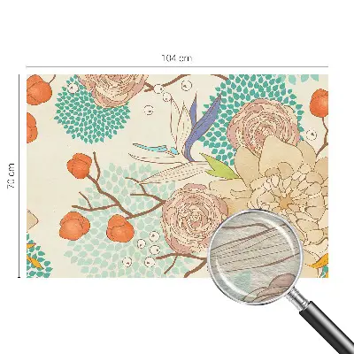 Wand-Fototapete mit Blumenmotiv