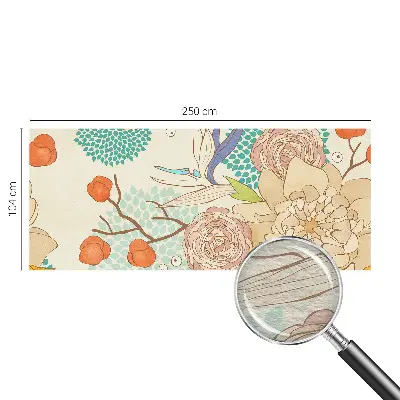 Wand-Fototapete mit Blumenmotiv