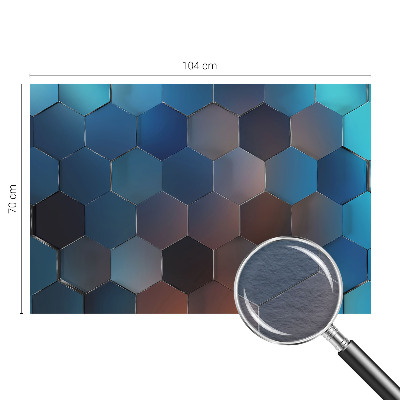 Motivtapete Blaue Sechsecke