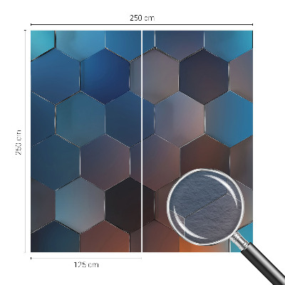 Motivtapete Blaue Sechsecke