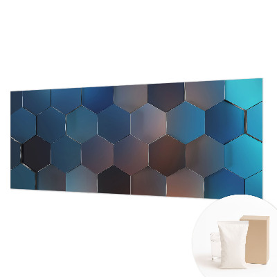 Motivtapete Blaue Sechsecke