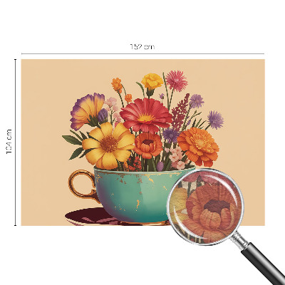 Fototapete fürs Schlafzimmer Ein farbenfroher Blumenstrauß