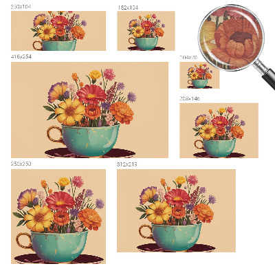 Fototapete fürs Schlafzimmer Ein farbenfroher Blumenstrauß