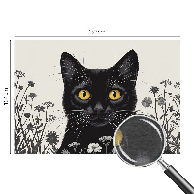 Fototapete fürs Kinderzimmer Katzenblumen